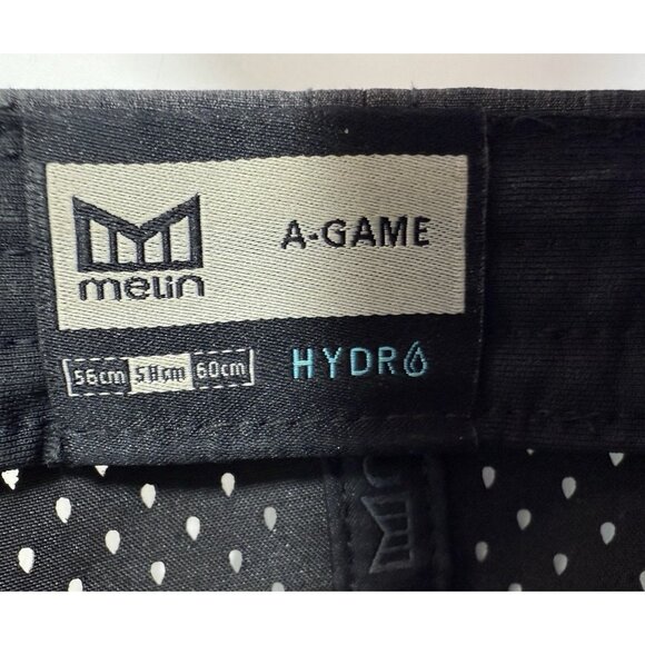 Melin A-Game Hydro Performance Snapback Hat Gray Vented Adjustable OSFA Golf - Picture 11 of 12